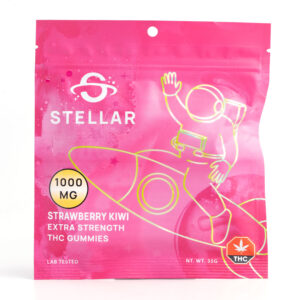 THC Gummies 1000mg UK​ - Stellar Strawberry Kiwi