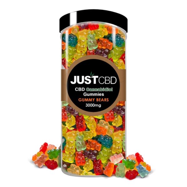 CBD Gummies - JUSTCBD 3000mg CBD Gummy Bears