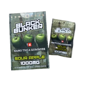 THCA Gummies - Black Bunker 1000mg THCA Gummies - Sour Apple