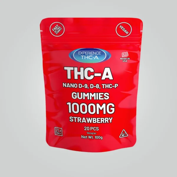 THCA Gummies - Nano Strawberry THC-A Gummies 1000mg