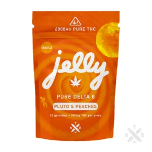Delta 8 Gummies UK - Jelly 6000mg Delta 8 Gummies - Pluto's Peaches