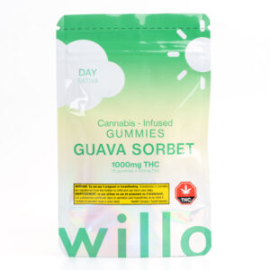 Marijuana Gummies - Willo 1000mg Marijuana Gummies - Guava Sorbet