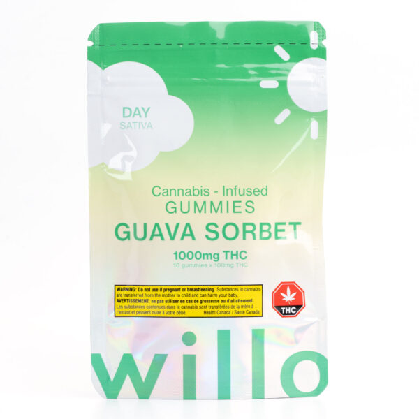 Marijuana Gummies - Willo 1000mg Marijuana Gummies - Guava Sorbet